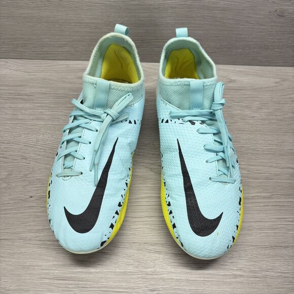 Nike Soccer Cleats Phantom GT2 Club MG Glacier Ice Yellow Strike Youth Size 4 - Picture 9 of 12